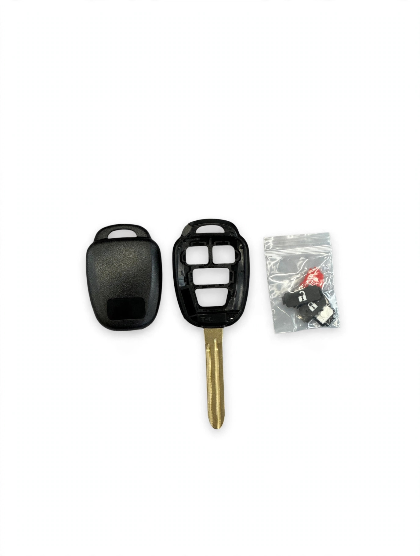 Toyota 4-Button Key Shell TOY43 - HYQ12BDM Style (No Electronics)